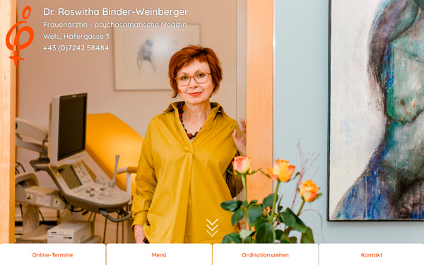 Die Website von Dr. Roswitha Binder-Weinberger